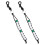 2Pairs Beginner Friendly Plastic Golf Bead Score Counter Keychain 2