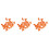 72Pcs Orange Finger Daubers Rubber Painting Tools for Kids Projects 4