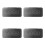 4Sets Digital Display Alarm Clock Black LED for Home and Office Use 4