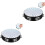 2Pcs Handheld Double Rows Tambourine Musical Instrument for Stage Use 3