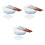 3Sets Cake Decorating Stand Sky-Blue Rotating for Easy Use 6