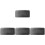 4Sets Digital Display Alarm Clock Black LED for Home and Office Use 9