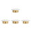 4Pcs Stylish Fire Sprinkler Nozzle Escutcheon Covers Durable Copper 6