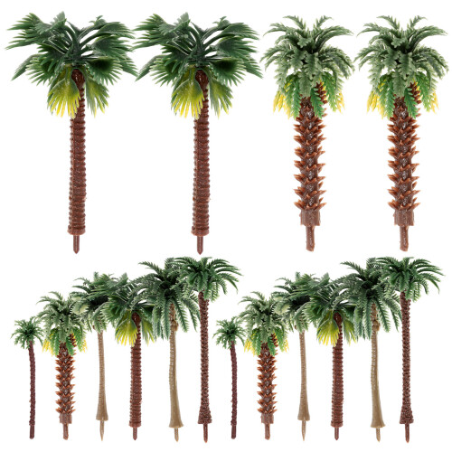 150Pcs Artificial Mini Trees Lightweight Plastic for Model Train Decor 1