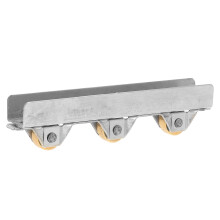 4St Patiodeur Wielset Van Messing En Staal Voor Soepele Schuifdeuren