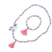 3Sets Kids Sieraden Kralen Ketting En Armband Groen