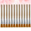12Pcs Portable Yellow Long Handle Brush for Coffee Machine Keyboard 9
