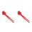2St Creatieve Kinderspeelgoed Sneeuwbal Winter Rood 8