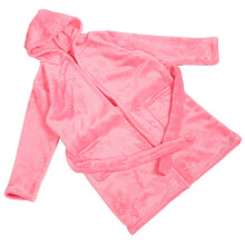 2St Kinderbadjassen Roze Flanel Multifunctioneel Slapen & Bad