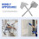 2Pcs Silver Corner Drywall Edge Finishing Tool for Interior & Exterior 8