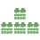 160St St. Patrick's Day Decoratieve Voor En 3