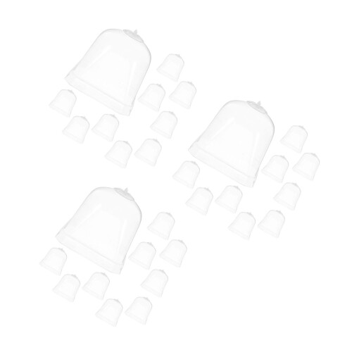 30St Vierkante Cloche Dome Van Duurzaam Transparant Plastic 2
