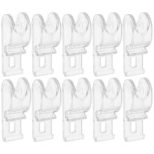 80Pcs Pom Window Blind Clips for Roller Shades Clear Hooks