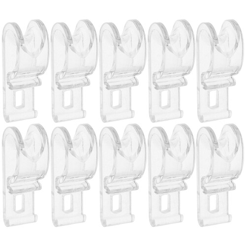 80Pcs Pom Window Blind Clips for Roller Shades Clear Hooks