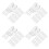 80Pcs Pom Window Blind Clips for Roller Shades Clear Hooks 8