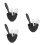 3Sets Zwarte Masker Mengkommen Van Siliconen Met DIY Applicator Tools 8