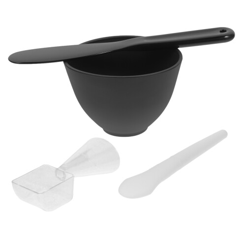 3Sets Zwarte Masker Mengkommen Van Siliconen Met DIY Applicator Tools 1