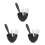 3Sets Zwarte Masker Mengkommen Van Siliconen Met DIY Applicator Tools 5