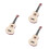 3St Kindergitaar Beige Instrument Voor Creatief 5
