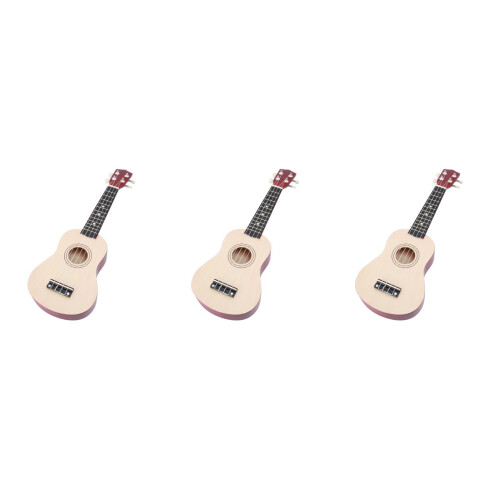 3St Kindergitaar Beige Instrument Voor Creatief 2