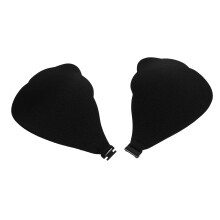 2St Comfortabele Borstplakkers Push-Up Zelfklevend Siliconen Zwart