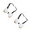 2St Witte Polyester Strik Met Metaal Detail Ceremonies 6