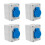 4St Compacte Buiten Stopcontactdoos Met Schakelaar IP65 Waterdicht ABS 5