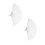2St Witte Plastic Ventilatorframes Voor DIY, Vouwbaar En Draagbaar 6
