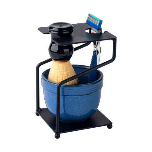 Set da Barba con Pennello e Ciotola, Kit Rasoio con Pennello e Crema da Barba