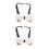 2St Witte Polyester Strik Met Metaal Detail Ceremonies 9