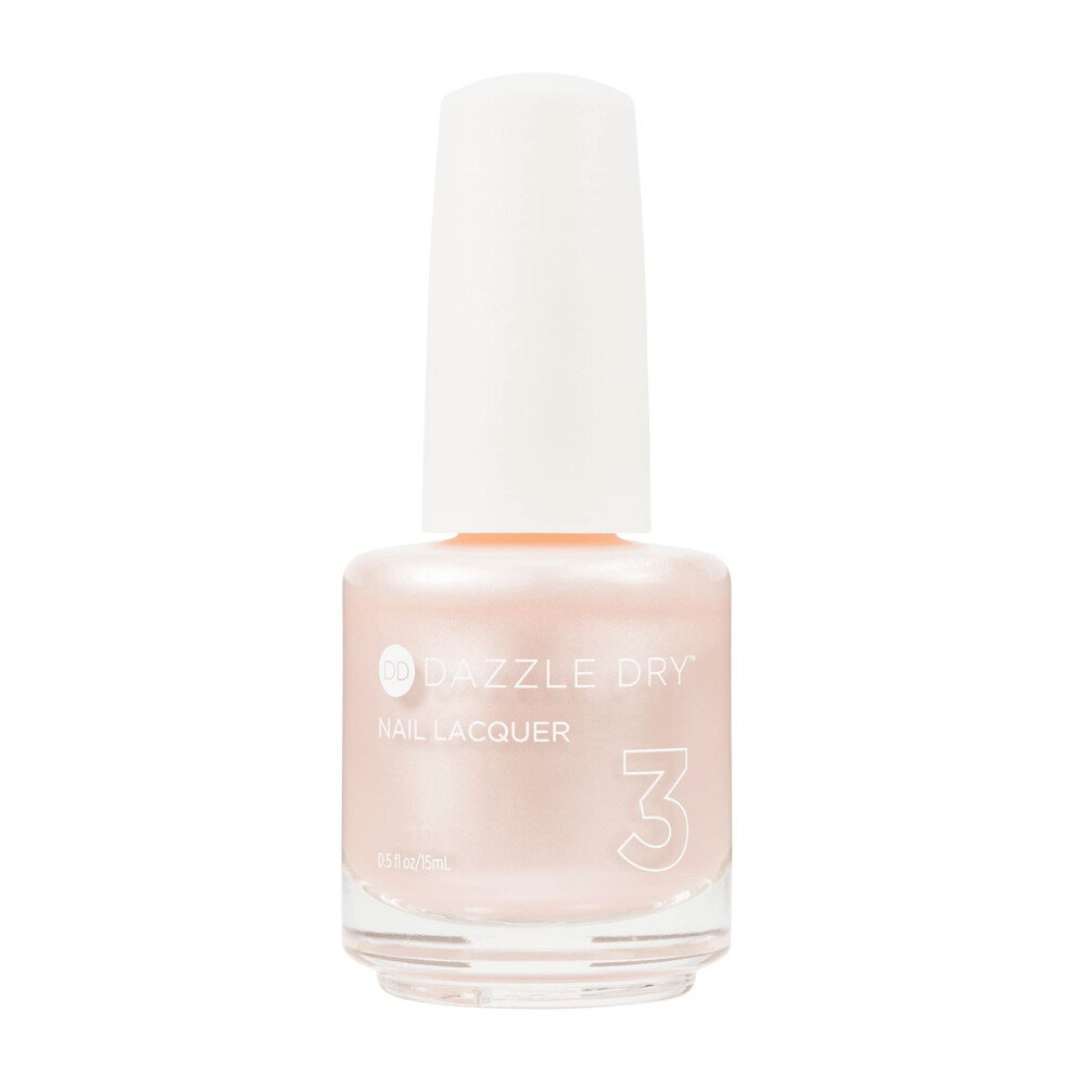 Dazzle Dry Nail Lacquer (Step 3) - Endearment - A Pale Pink Frost. Full Coverage Shimmer. (0.5 Fl Oz)