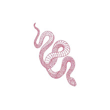 3 Hojas Yeahgoshopping Tatuajes Temporales de Serpiente Roja Grande Impermeables para Cuerpo