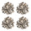 220St Afneembare Knopen Set Voor Kleding Jas Decor Accessoires 6