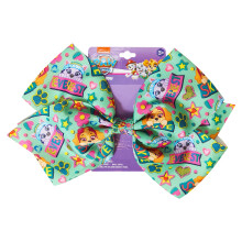 LUV HER Paw Patrol Single Hair Bow For Girls - One Large Printed Hair Bow Featuring your Favorite Paw Patrol Characters - Alligator Clip - Hair Bows f