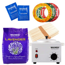 Waxness Gezicht Lavendel Stripless Wax Kit met 14 oz / 0.4 kg Waxzak