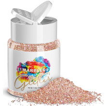 MARBLERS Holographic Glitter [Holo French Pink] 1.5oz (42g) | Fine | Non-Toxic, Vegan, Cruelty-Free | Face, Body, Eyeshadow, Hair, Festival, Party Mak