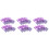 30Pièces Violet Organza Cordon Cadeau Durable 4
