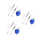 3Ensembles Leviers Effort Réduit Bleu Aluminium Durable 4