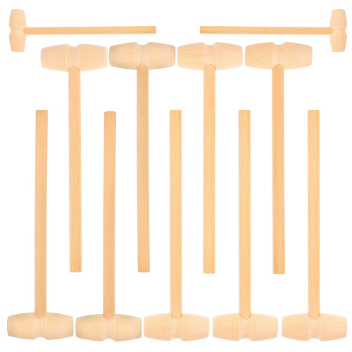 36Pièces Mini Marteaux Bois Sécurisés Cadeau Jouet Éducatif