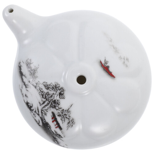 2Pièces Accessoire De En Céramique Blanche Design