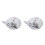 2Pièces Accessoire De En Céramique Blanche Design 7
