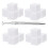 4Ensembles Kit Éponges Ongles Multicolores Pince Durable 2