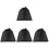 4Pièces Filtre Résistante Pour Aquarium Noir 4