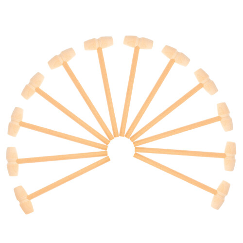 36Pièces Mini Marteaux Bois Sécurisés Cadeau Jouet Éducatif 2