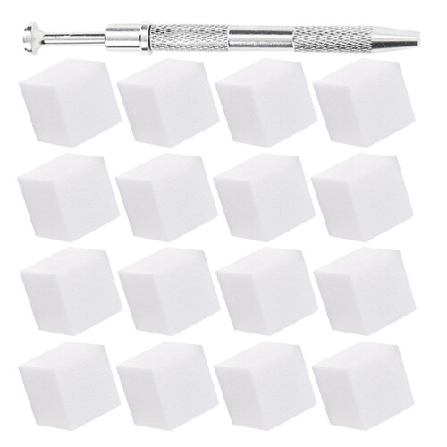 4Ensembles Kit Éponges Ongles Multicolores Pince Durable 2