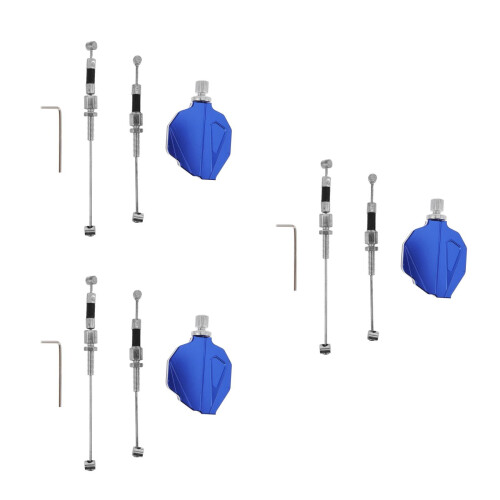 3Ensembles Leviers Effort Réduit Bleu Aluminium Durable 2