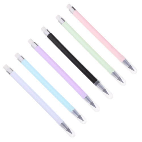 30Pièces Crayons Éternels Avec Gomme Couleurs Assorties Pour Dessin