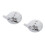 2Pièces Accessoire De En Céramique Blanche Design 8
