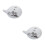 2Pièces Accessoire De En Céramique Blanche Design 6