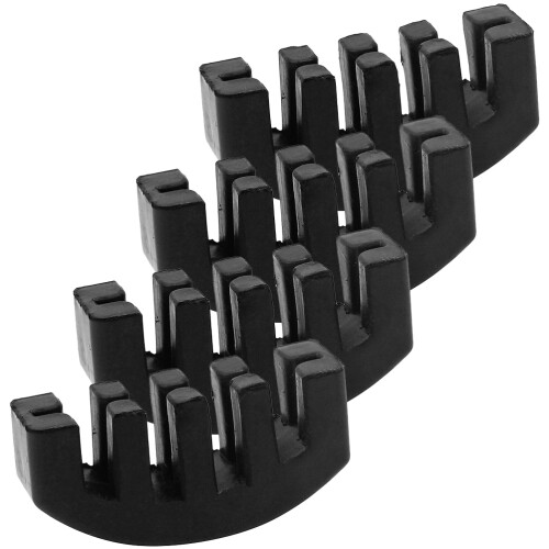 8Pièces Mute Violon Noir Caoutchouc Robuste Pour Pratique Efficace 2
